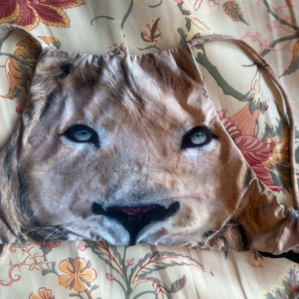 Lion Print Bikini Set San Lorenzo top brand new! - Picture 4 of 5